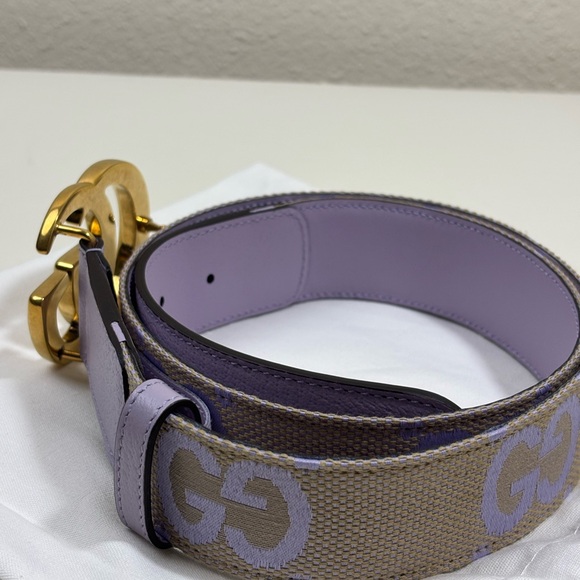 Gucci Women Size Marmont Jumbo GG Canvas Wide Belt - Picture 3 of 8